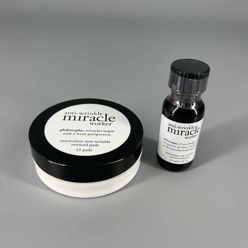 Philosophy Anti-Wrinkle Pads & Retinoid Oil - New